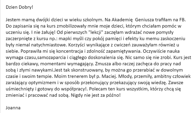 Dla siebie i dzieci