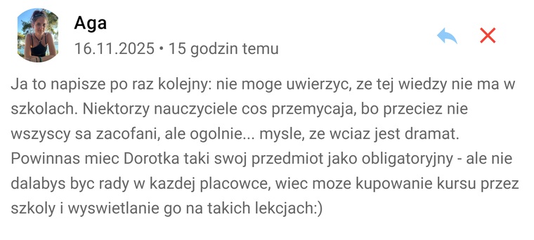Ta wiedza powinna być w szkole