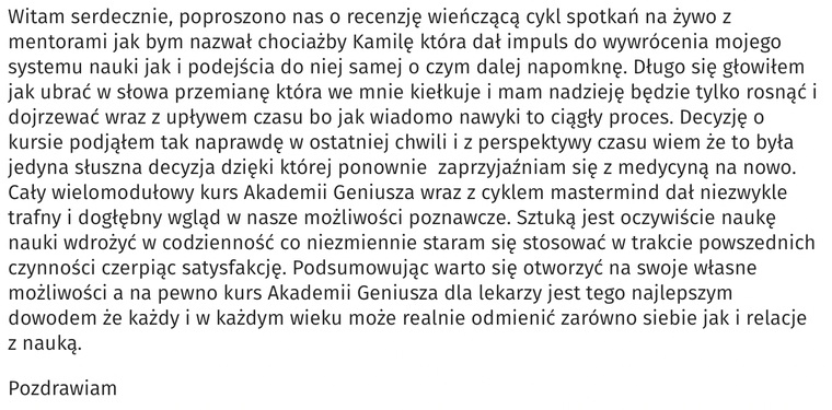 Jedyna słuszna decyzja