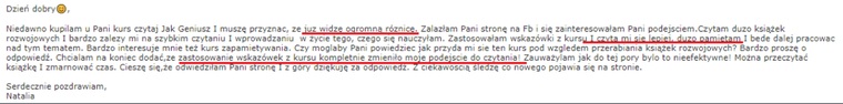 Opinia uczestnika