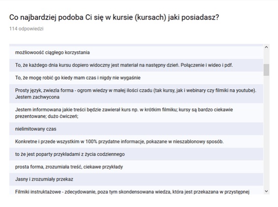 Opinia uczestnika
