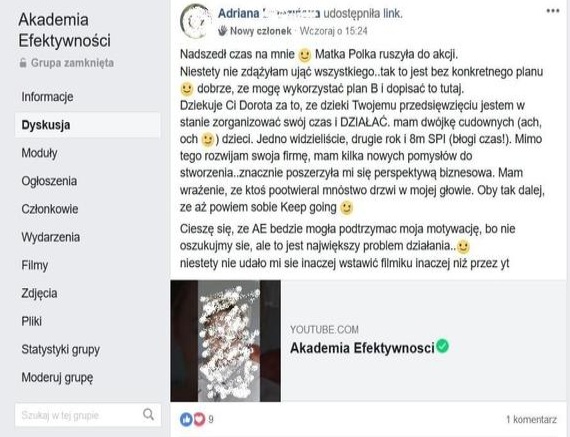 Opinia uczestnika