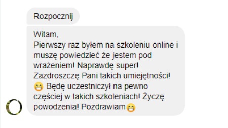 Opinia uczestnika