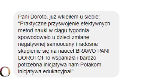 Opinia uczestnika